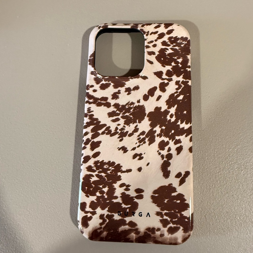 Brown and White Phone Case
